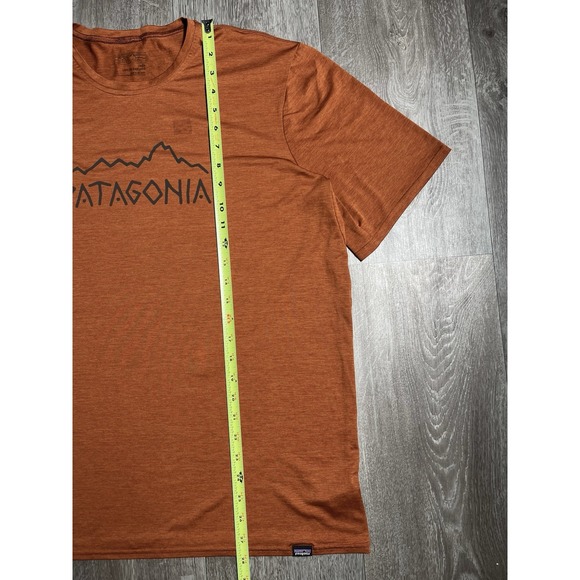 Patagonia Capilene Cool Graphic Baselayer Orange Shirt - Men Size XL - Picture 14 of 15